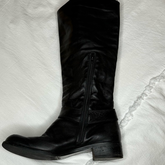 Browns Couture black leather boots gold hardware size 8.5 excellent condtion - Picture 11 of 15